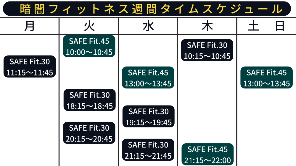 タイムスケジュール